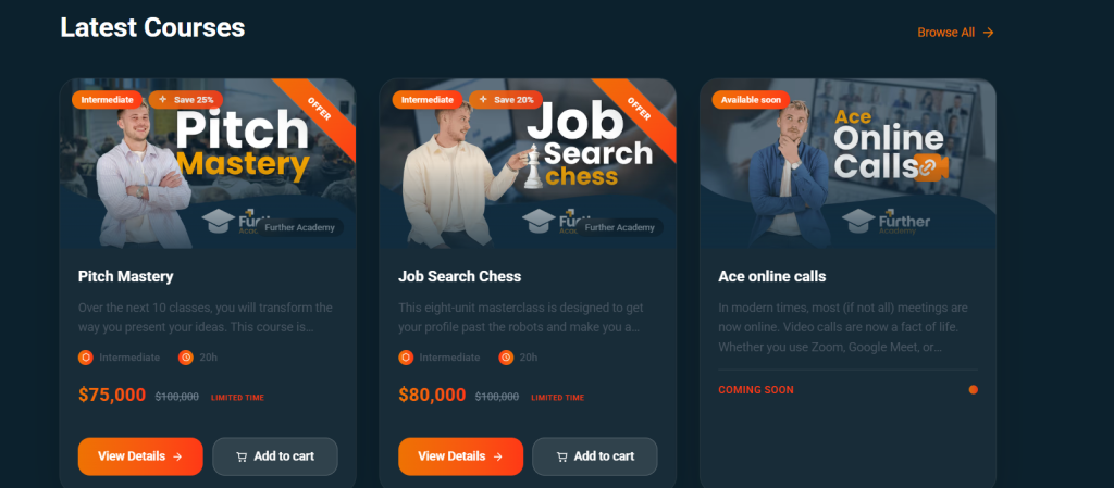 Further Academy: la nueva plataforma Self-Study online