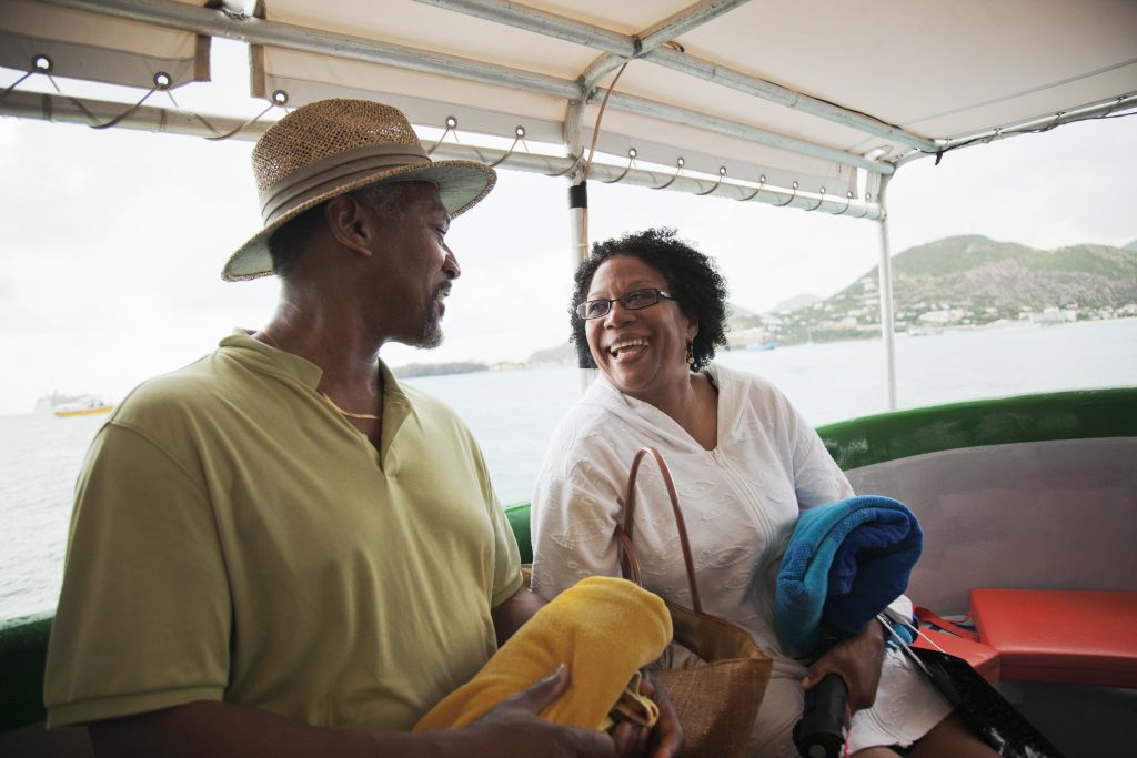 Couple on a boat